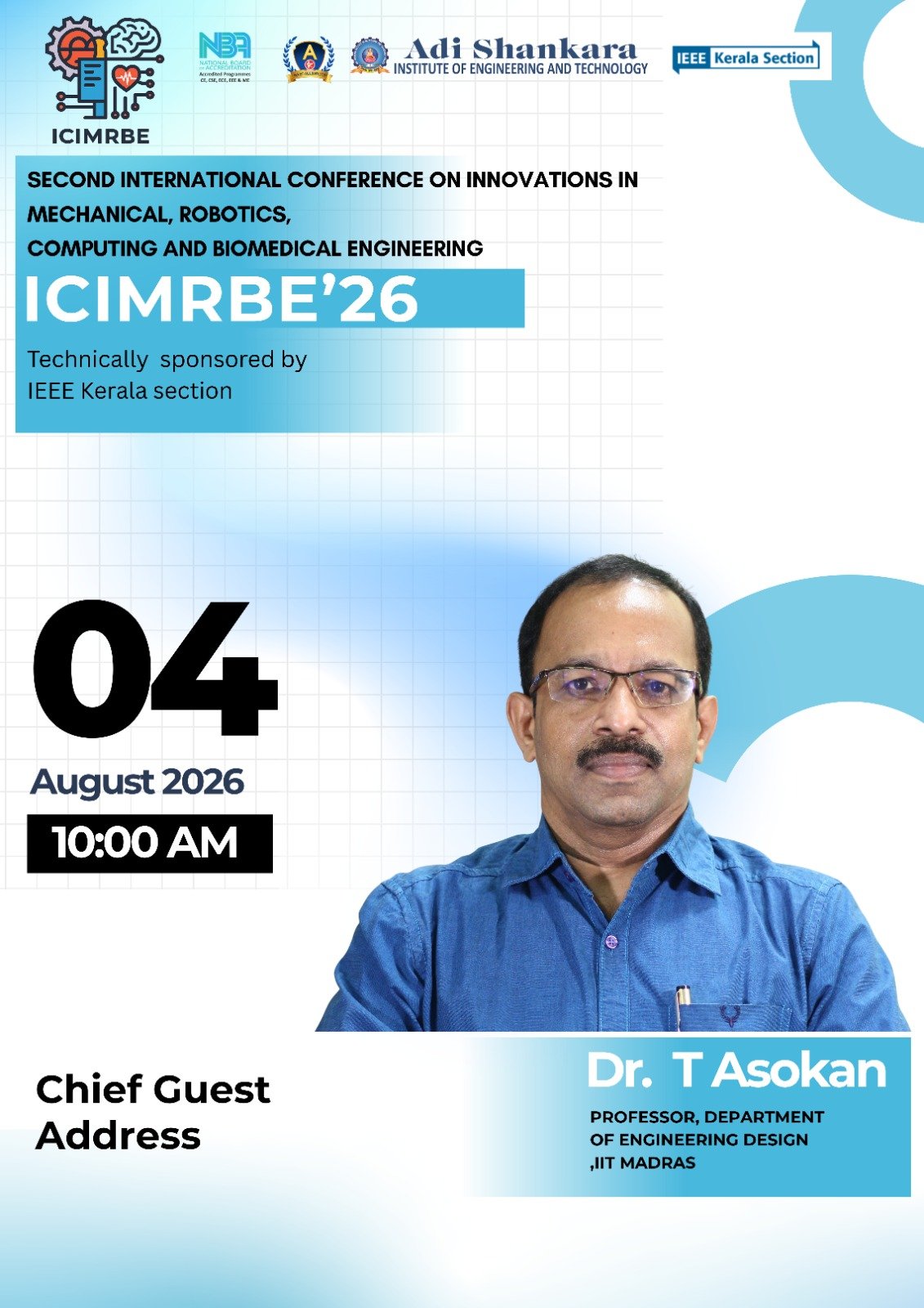 Dr. T Asokan - Chief Guest Address